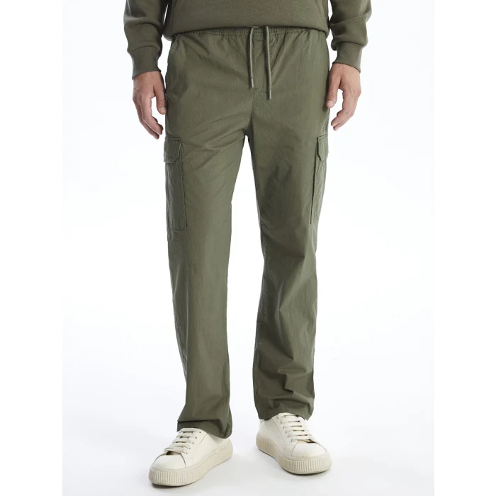 LCW Casual HAKİ Standart Kalıp Poplin Erkek Pantolon