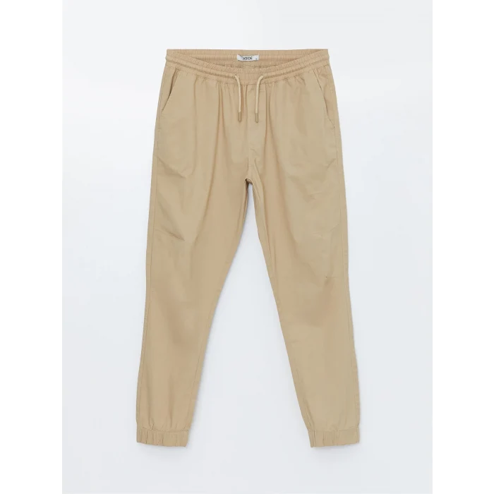 XSIDE BEJ Standart Kalıp Gabardin Erkek Jogger Pantolon