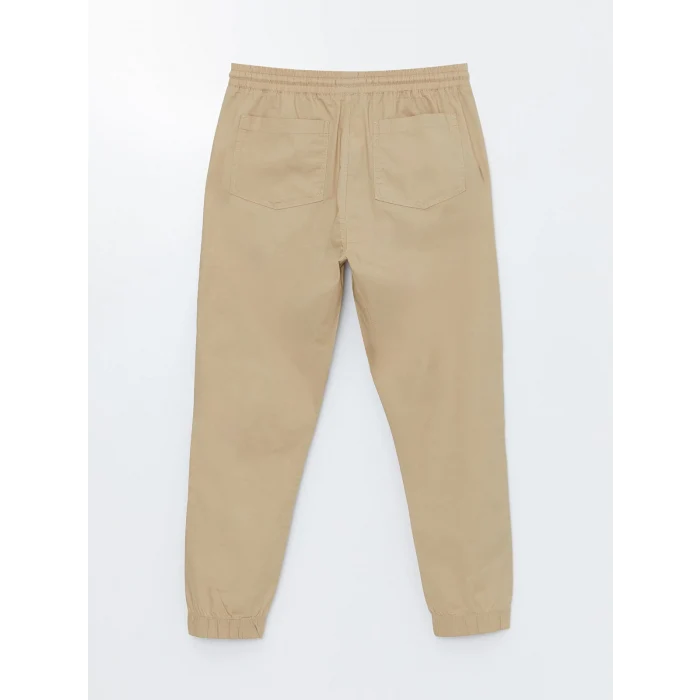 XSIDE BEJ Standart Kalıp Gabardin Erkek Jogger Pantolon