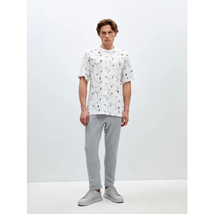 LCW Casual GRİ Slim Fit Erkek Kalın Eşofman Altı