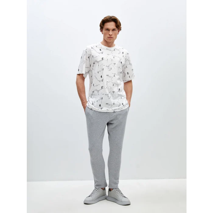 LCW Casual GRİ Slim Fit Erkek Kalın Eşofman Altı