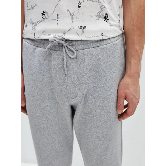 LCW Casual GRİ Slim Fit Erkek Kalın Eşofman Altı