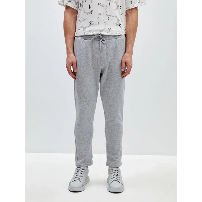 LCW Casual GRİ Slim Fit Erkek Kalın Eşofman Altı