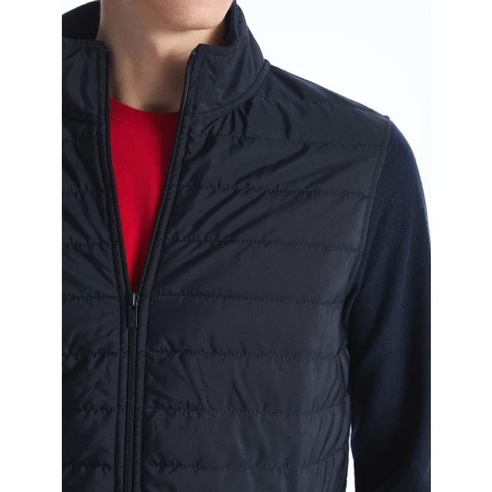 LCWAIKIKI Classic LACİVERT Rahat Kalıp Dik Yaka Erkek Hırka