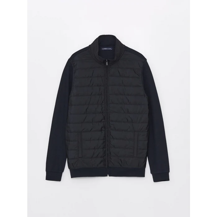 LCWAIKIKI Classic LACİVERT Rahat Kalıp Dik Yaka Erkek Hırka