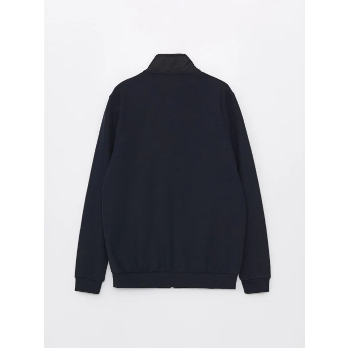 LCWAIKIKI Classic LACİVERT Rahat Kalıp Dik Yaka Erkek Hırka