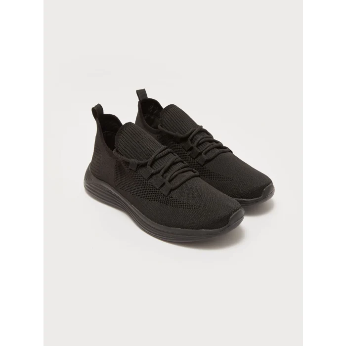 LCW STEPS SİYAH Bağcıklı File Detaylı Erkek Spor Ayakkabı