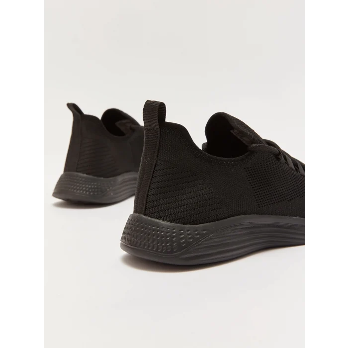 LCW STEPS SİYAH Bağcıklı File Detaylı Erkek Spor Ayakkabı