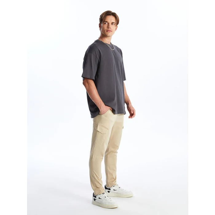 XSIDE BEJ Slim Fit Erkek Kargo Pantolon