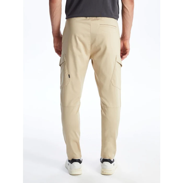 XSIDE BEJ Slim Fit Erkek Kargo Pantolon