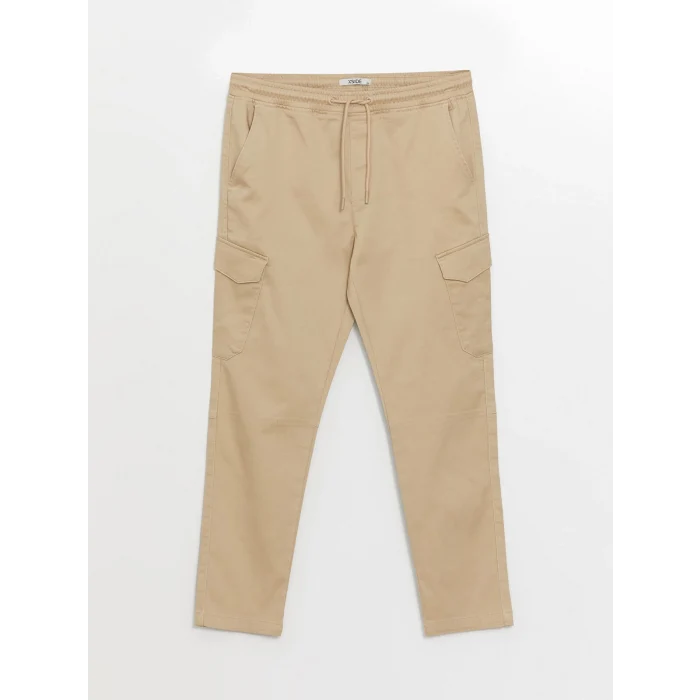 XSIDE BEJ Slim Fit Erkek Kargo Pantolon