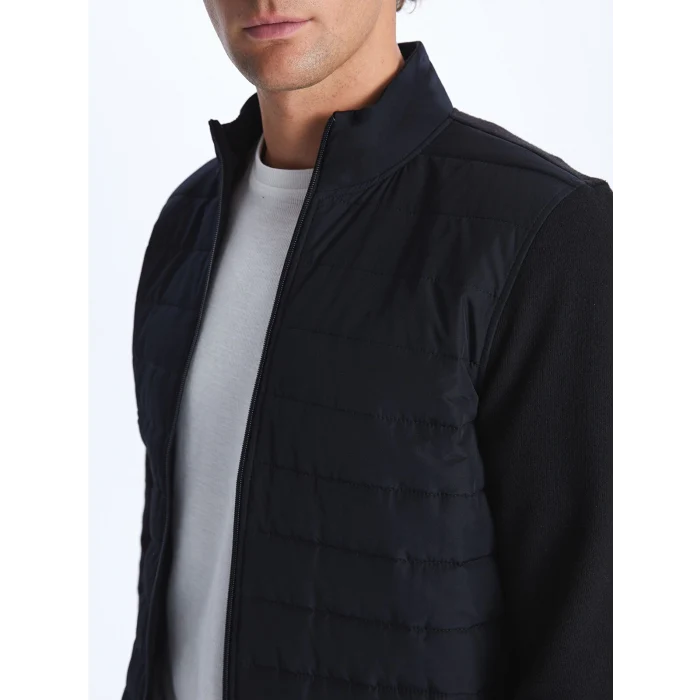 LCWAIKIKI Classic SİYAH Rahat Kalıp Dik Yaka Erkek Hırka