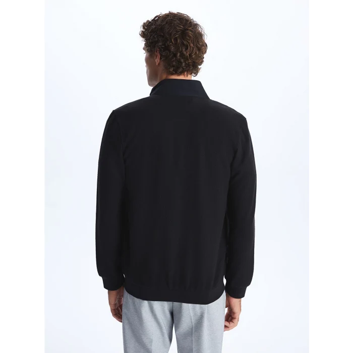 LCWAIKIKI Classic SİYAH Rahat Kalıp Dik Yaka Erkek Hırka