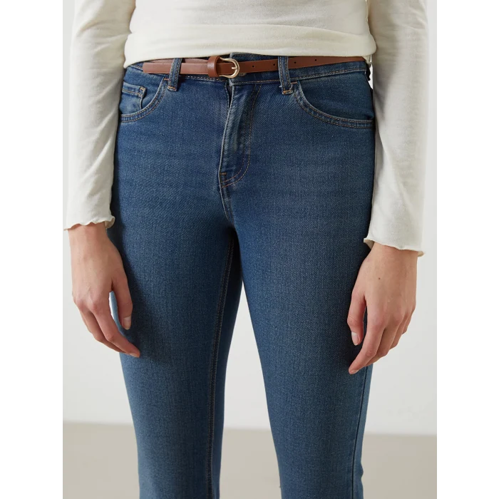 LCW Jeans İNDİGO Mars Flare Kadın Jean Pantolon