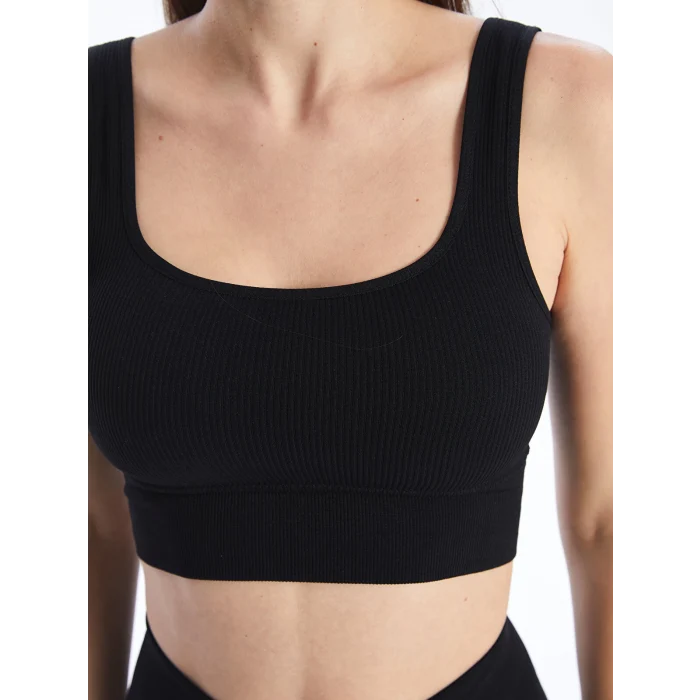 XSIDE SİYAH U Yaka Seamless Kadın Sporcu Büstiyer