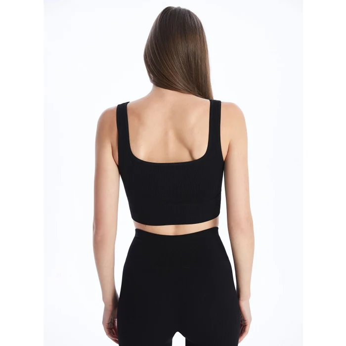 XSIDE SİYAH U Yaka Seamless Kadın Sporcu Büstiyer