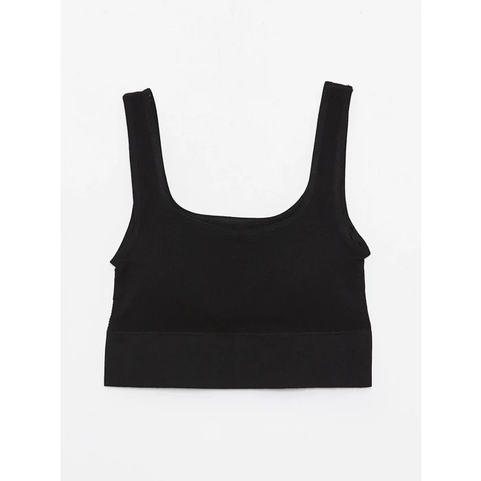 XSIDE SİYAH U Yaka Seamless Kadın Sporcu Büstiyer