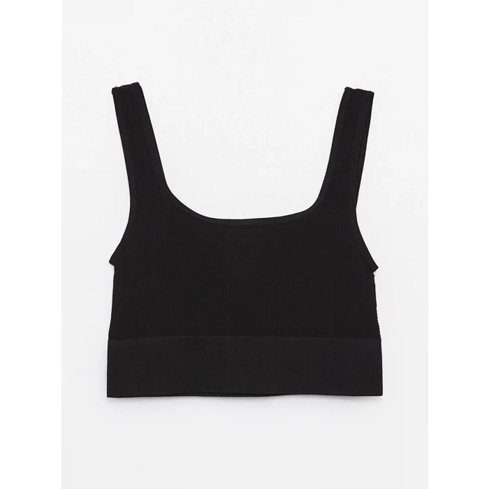 XSIDE SİYAH U Yaka Seamless Kadın Sporcu Büstiyer