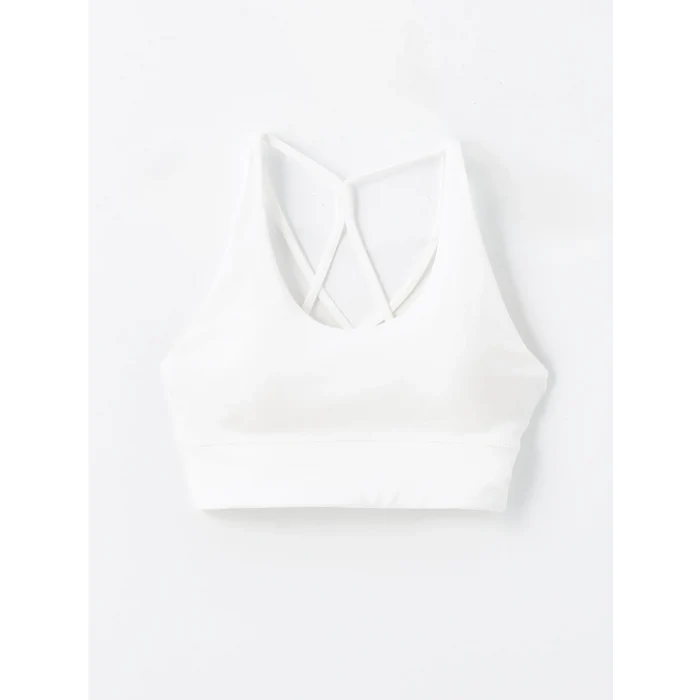 XSIDE ACTIVE BEYAZ Kadın U Yaka Düz Spor Büstiyer