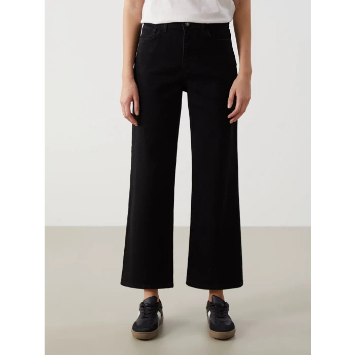 LCW Jeans SİYAH Wideleg Kadın Jean Pantolon