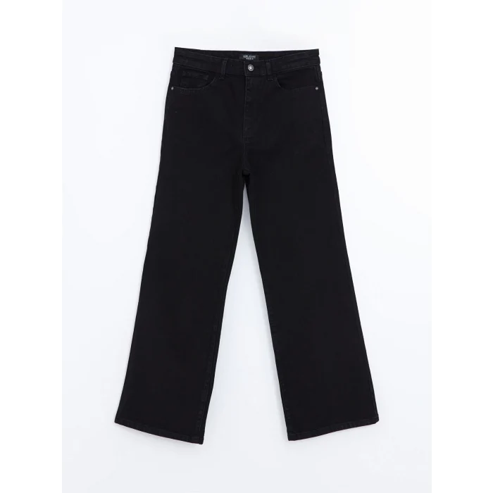 LCW Jeans SİYAH Wideleg Kadın Jean Pantolon