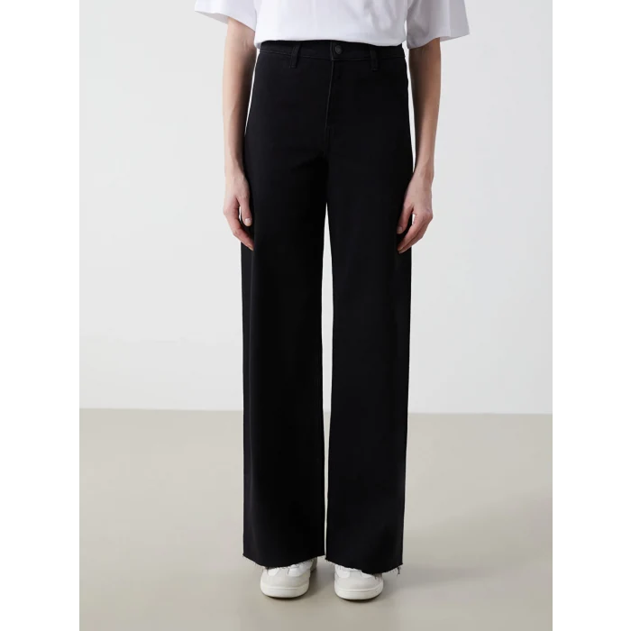 LCW Jeans SİYAH Wideleg Kadın Jean Pantolon