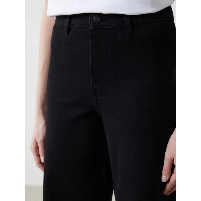 LCW Jeans SİYAH Wideleg Kadın Jean Pantolon