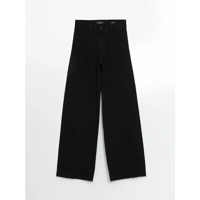 LCW Jeans SİYAH Wideleg Kadın Jean Pantolon