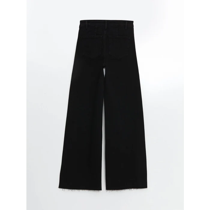 LCW Jeans SİYAH Wideleg Kadın Jean Pantolon