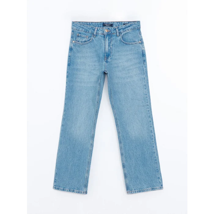 LCW Jeans İNDİGO Straight Fit Kadın Jean Pantolon