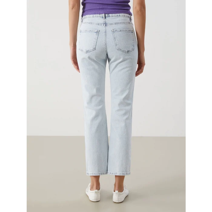 LCW Jeans İNDİGO Straight Fit Kadın Jean Pantolon