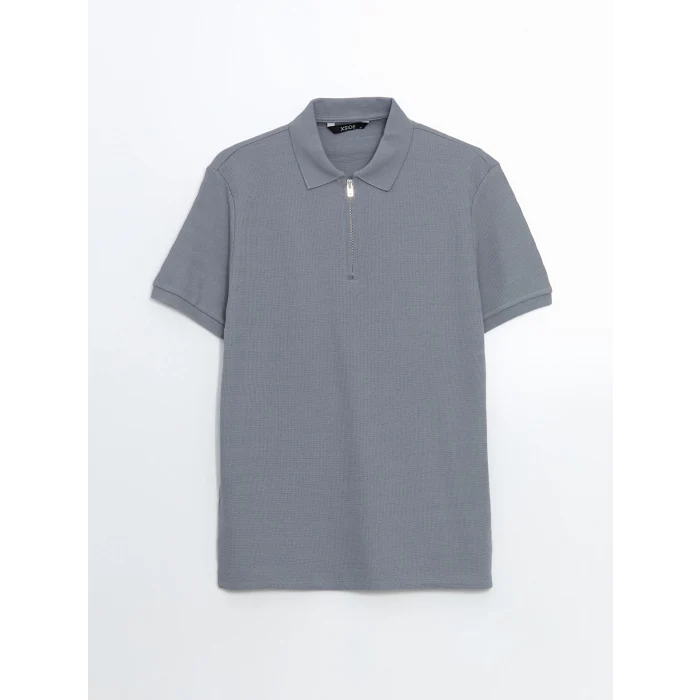 XSIDE GRİ Polo Yaka Kısa Kollu Erkek Tişört