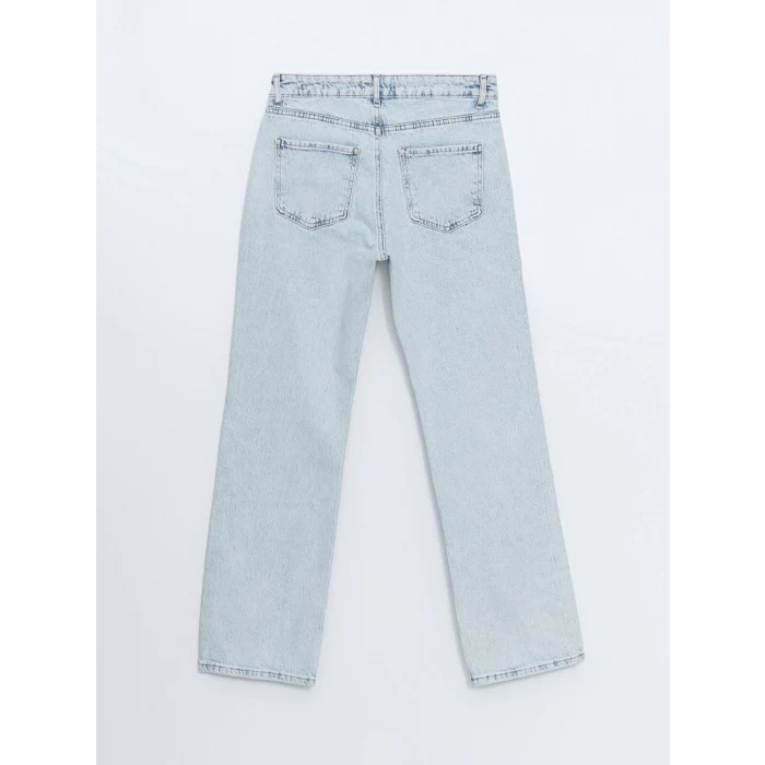LCW Jeans İNDİGO Straight Fit Kadın Jean Pantolon