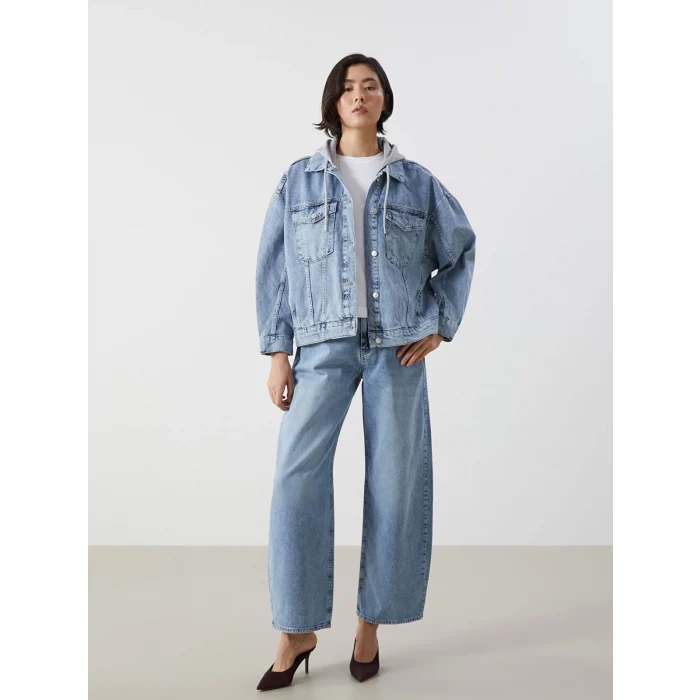 LCW Jeans İNDİGO Balloon Fit Kadın Jean Pantolon