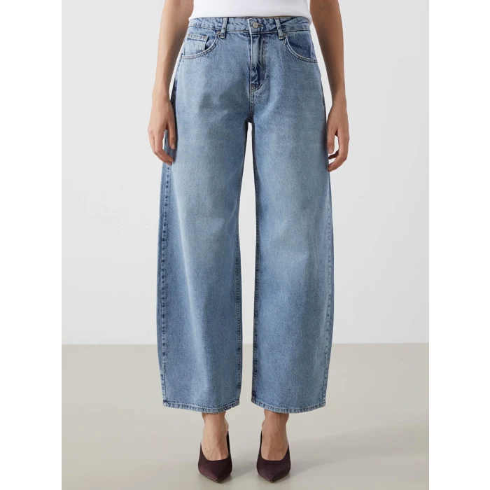 LCW Jeans İNDİGO Balloon Fit Kadın Jean Pantolon