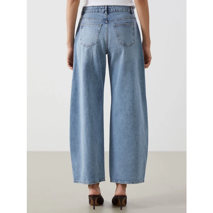 LCW Jeans İNDİGO Balloon Fit Kadın Jean Pantolon
