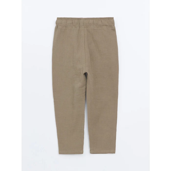 LCW Kids HAKİ Standart Kalıp Bağcıklı Erkek Çocuk Pantolon