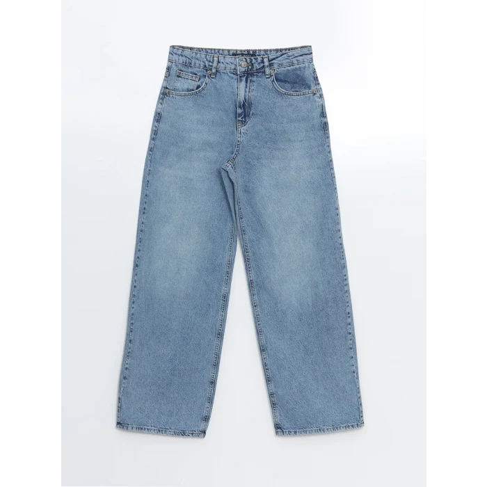 LCW Jeans İNDİGO Balloon Fit Kadın Jean Pantolon