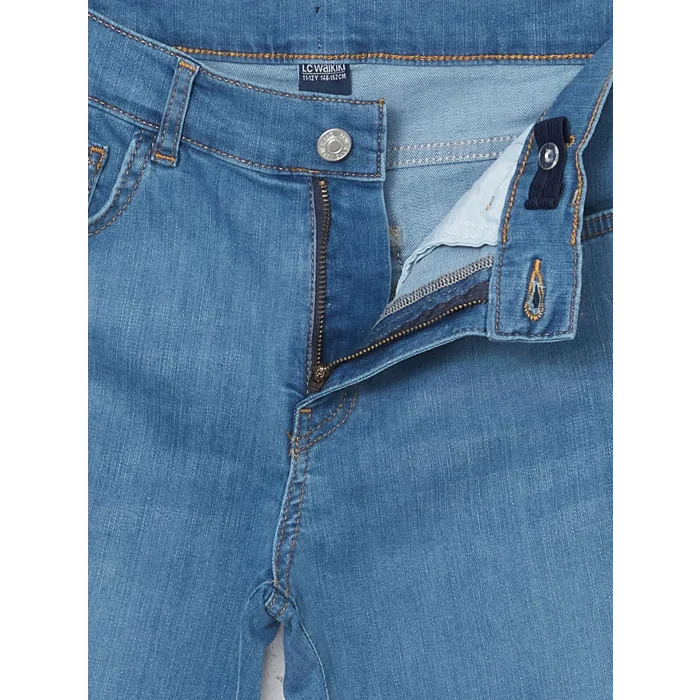 LCW Kids İNDİGO Beli Ayarlanabilir Lastikli Erkek Çocuk Jean Pantolon