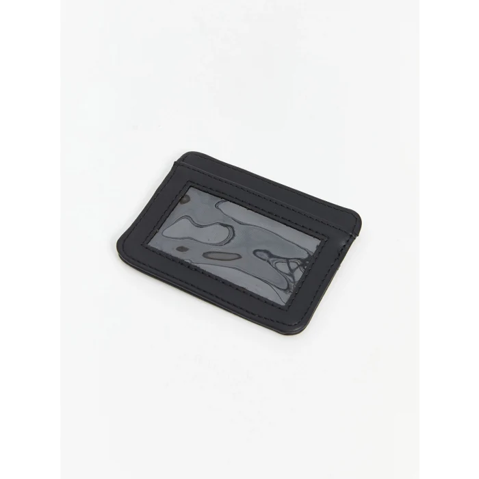 LCW ACCESSORIES SİYAH Deri Görünümlü Erkek Cüzdan ve Kartlık