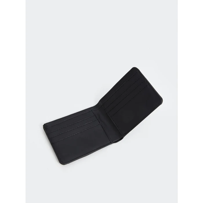 LCW ACCESSORIES SİYAH Deri Görünümlü Erkek Cüzdan ve Kartlık