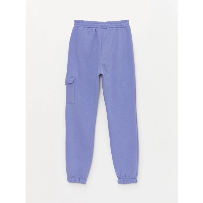 LCW Kids LİLA Kapüşonlu Baskılı Uzun Kollu Kız Çocuk Sweatshirt ve Eşofman Altı