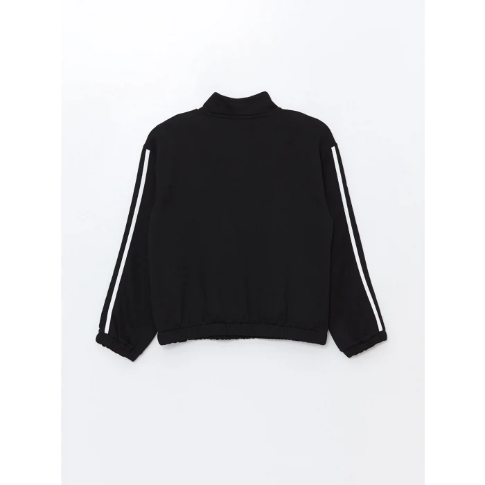 LCW Kids SİYAH Dik Yaka Kız Çocuk Eşofman Takımı