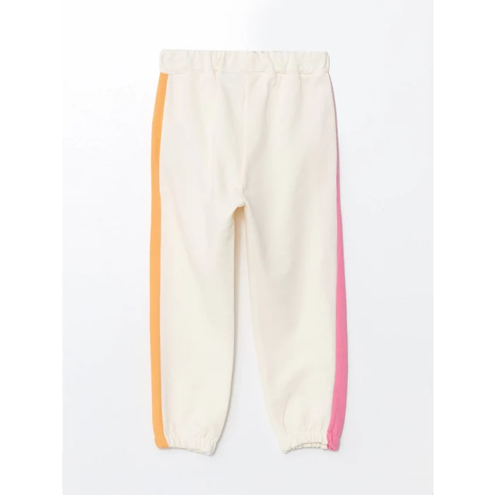 LCW Kids EKRU Bisiklet Yaka Uzun Kollu Minnie Mouse Baskılı Kız Bebek Sweatshirt ve Eşofman Alt 2li