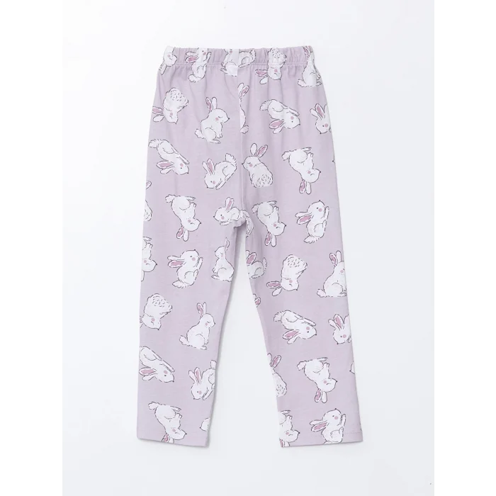 LCW baby LİLA Gömlek Yaka Kız Bebek Pijama Takımı