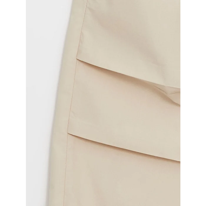 LCW Kids BEJ Beli Lastikli Kız Çocuk Jogger Pantolon