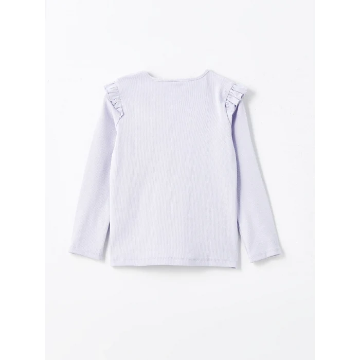 LCW Kids LİLA Bisiklet Yaka Kız Çocuk Pijama Takımı