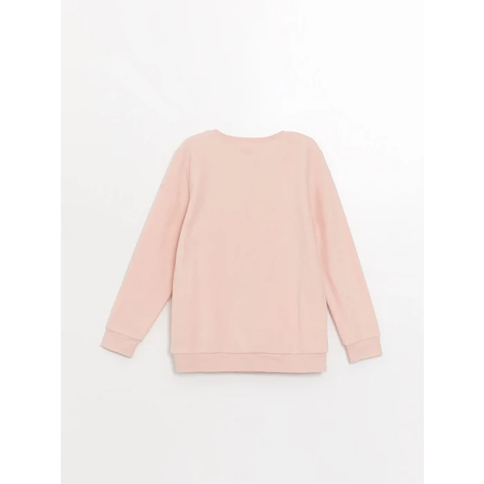 LCW Kids PEMBE Bisiklet Yaka Polar Kız Çocuk Pijama Takımı