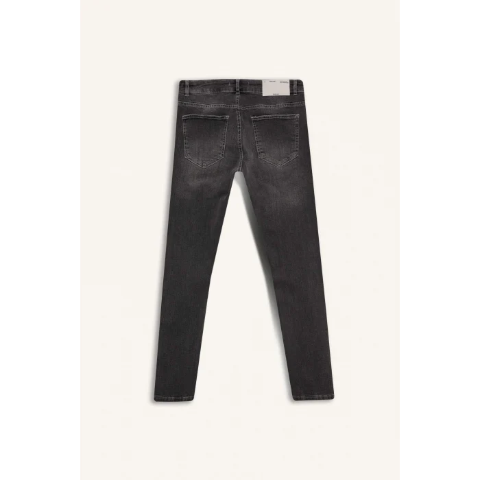 Defacto E3478 Gri Carlo Skinny Fit Ekstra Dar Kalıp Normal Bel Ekstra Dar Paça Jean Pantolon