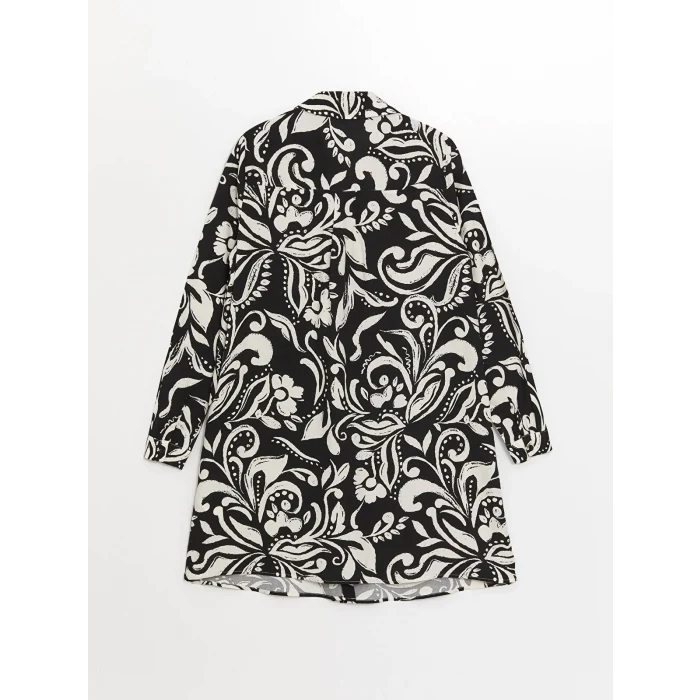 LCWAIKIKI Classic EKRU Desenli Kadın Gömlek Tunik